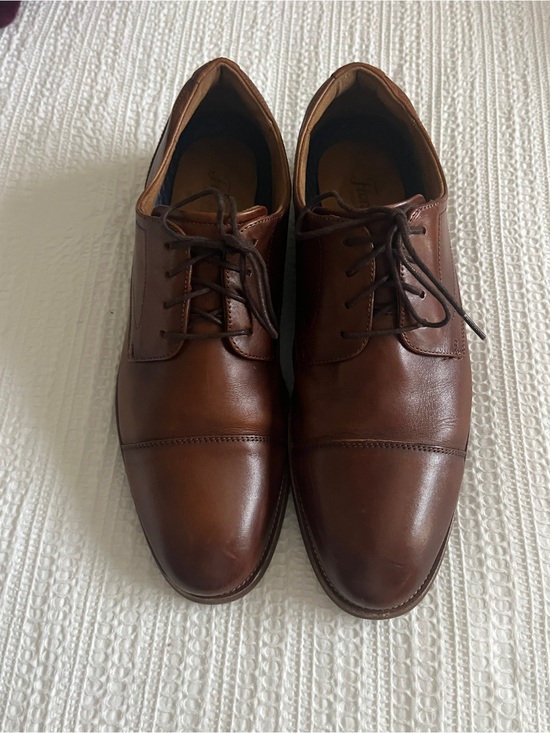 Florsheim Brown Leather Cap-Toe Derby Lace-Up main image 7
